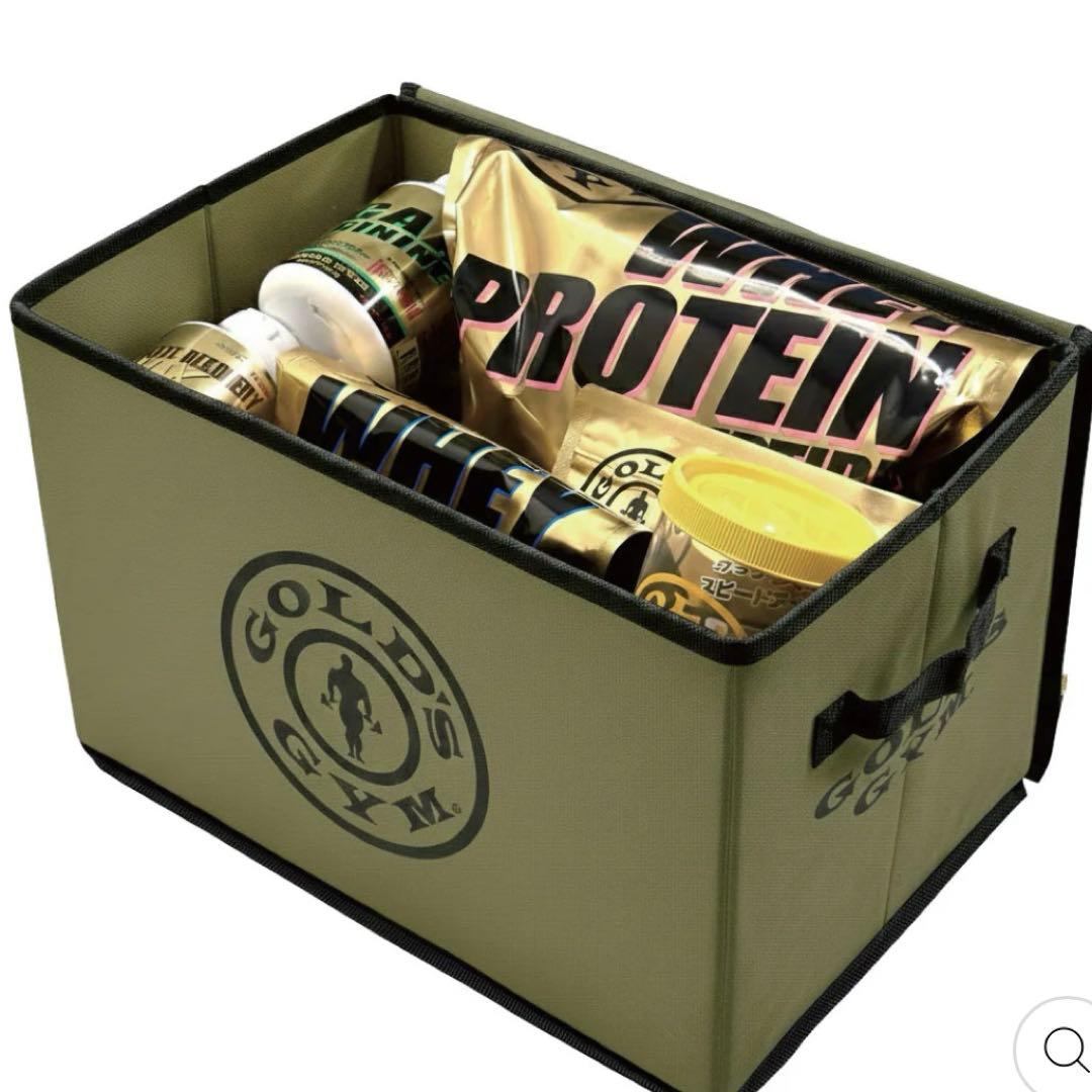 GOLD'S GYM (ゴールドジム) G2826 ストレージボックス カーキ