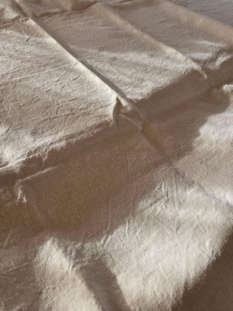 フランスアンティーク 1900年 ホームスパン リネンシーツ　220×230cm