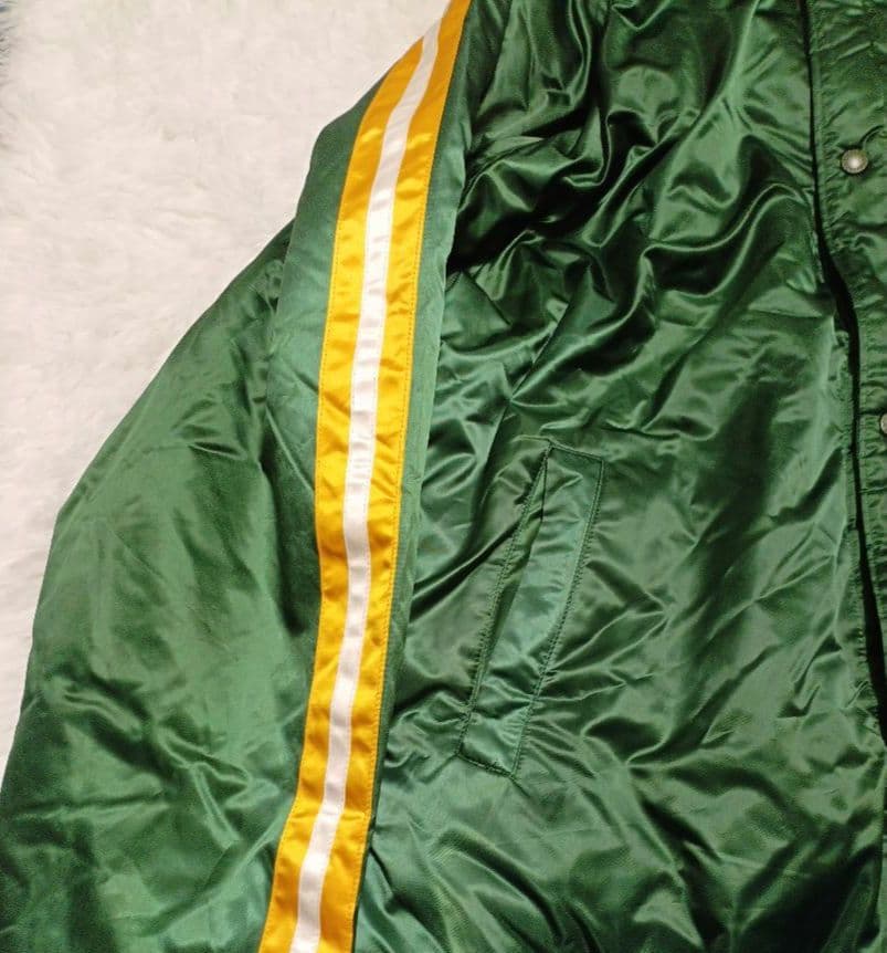 90s Champion ベンチコートグリーン L