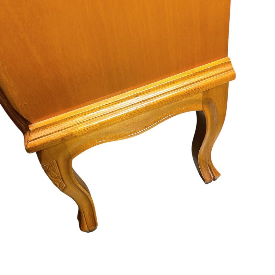 【★希少★】おしゃれ　イタリア製　象嵌　5段　チェスト　猫脚　アンティーク　家具