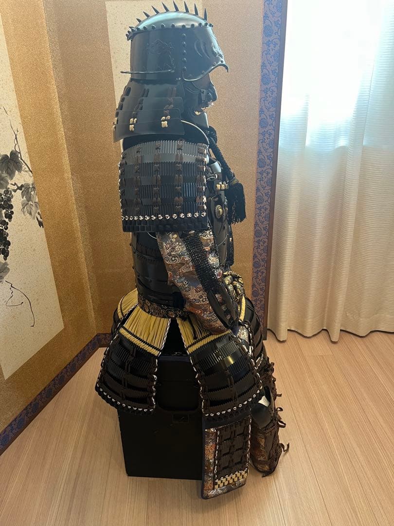 美品！鎧兜　大鎧　等身大一式　雑賀衆　鎧櫃、鎧台付き