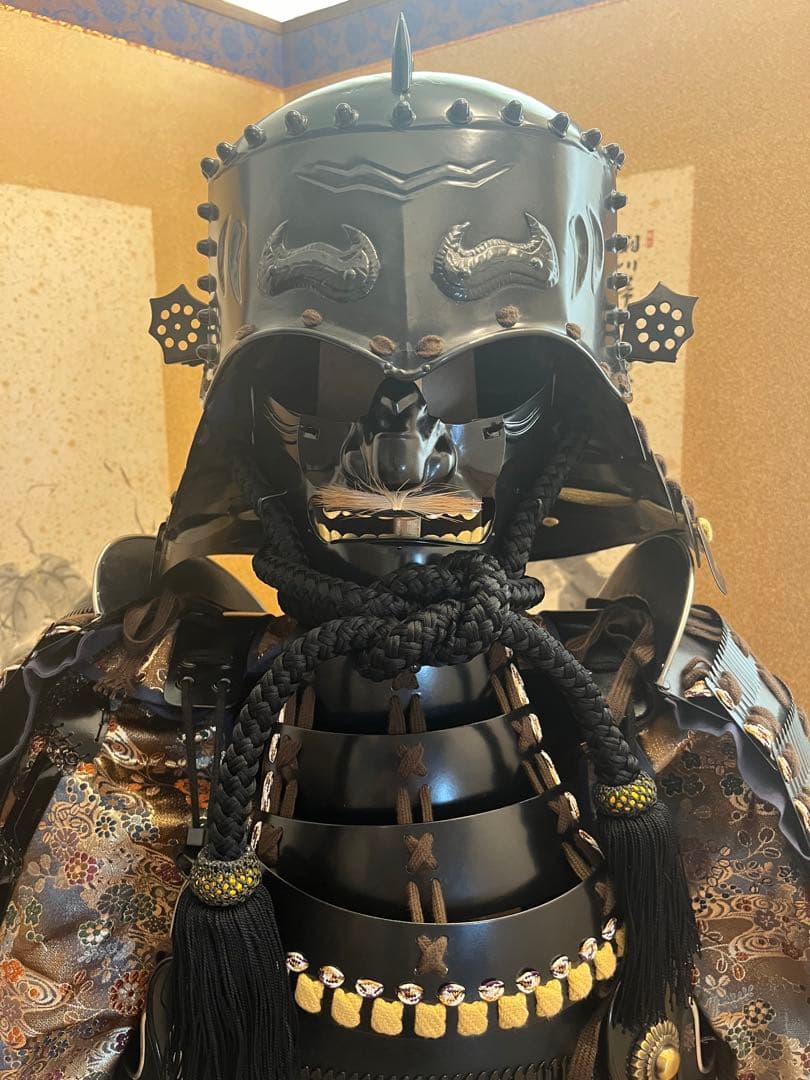 美品！鎧兜　大鎧　等身大一式　雑賀衆　鎧櫃、鎧台付き