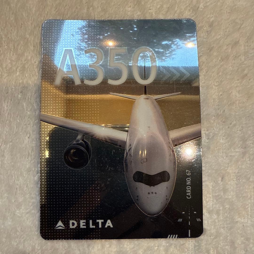 デルタ航空　トレーディングカード2枚セット　新品　レア　入手困難