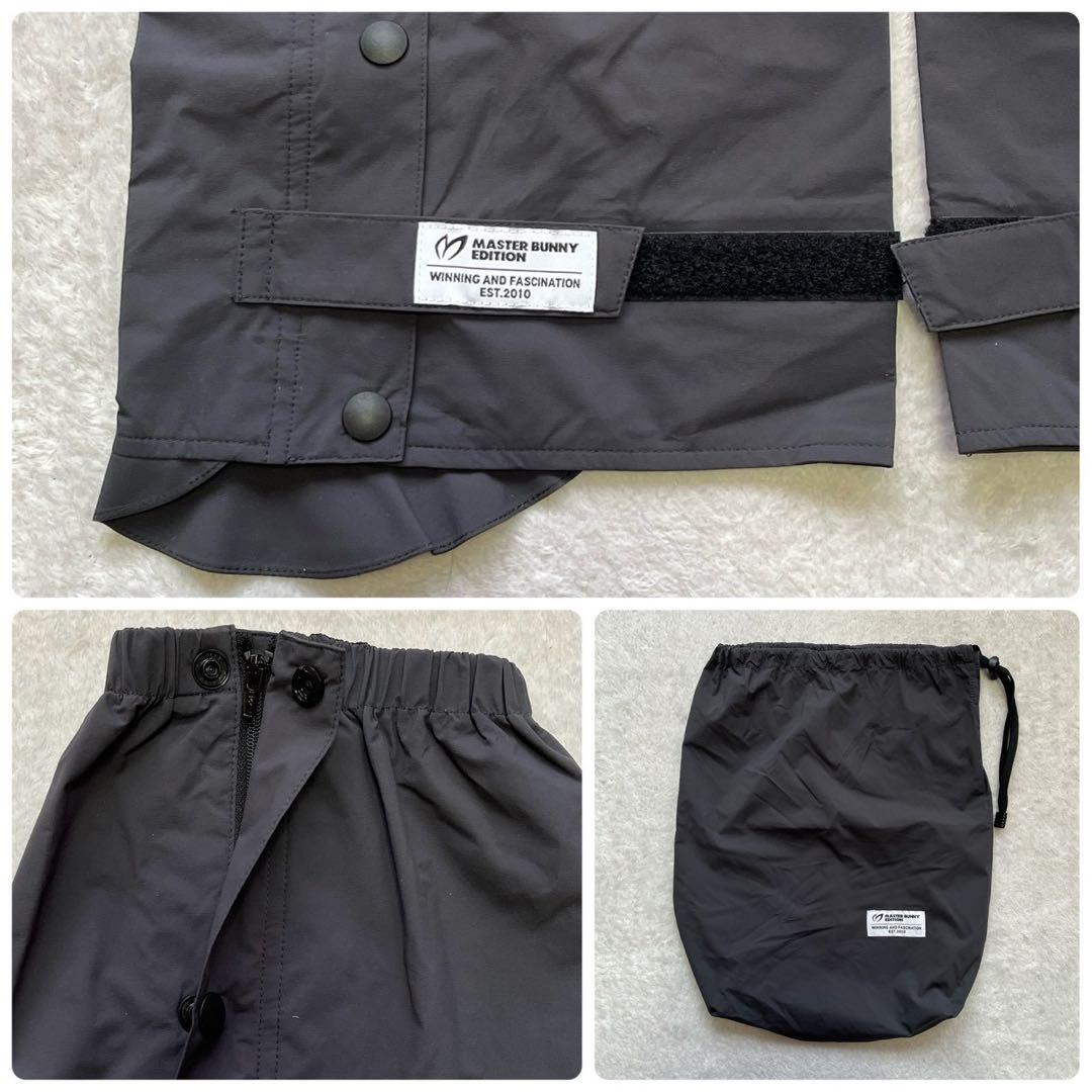 極美品　近年　マスターバニー　2way ロゴ　レインワンピース　フットカバー