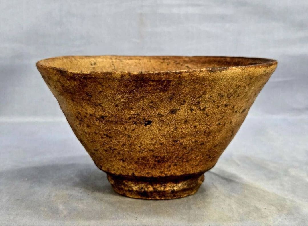 ⭐︎美品★表千家一二代惺斎極高麗黄伊羅保茶碗裏千家茶道具高麗茶碗楽吉左衛門