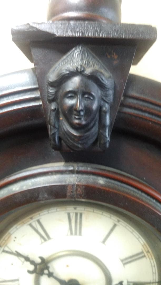 古い柱時計   ⑫