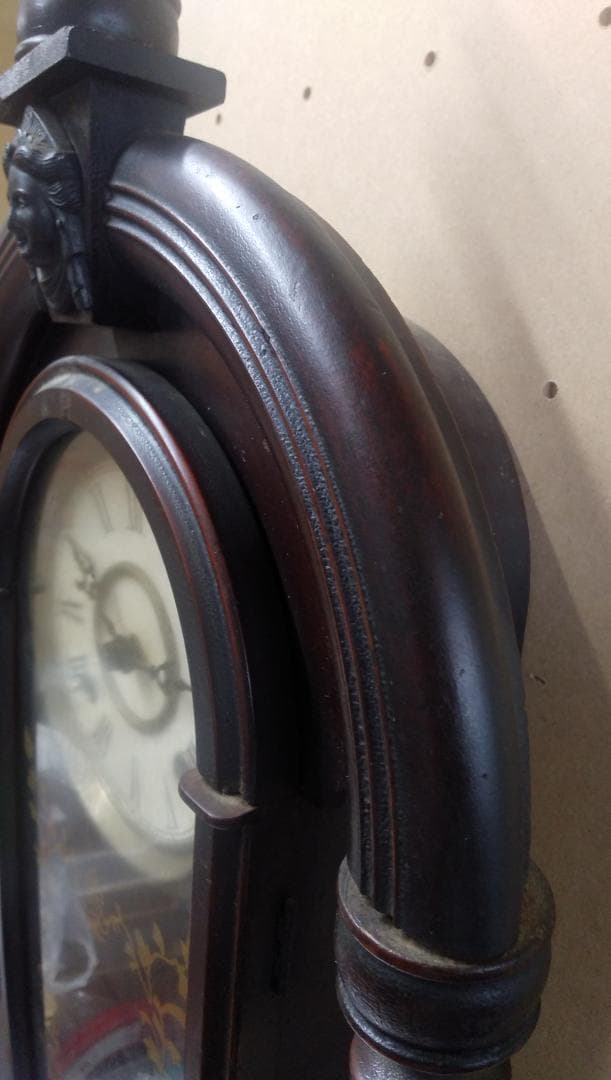 古い柱時計   ⑫