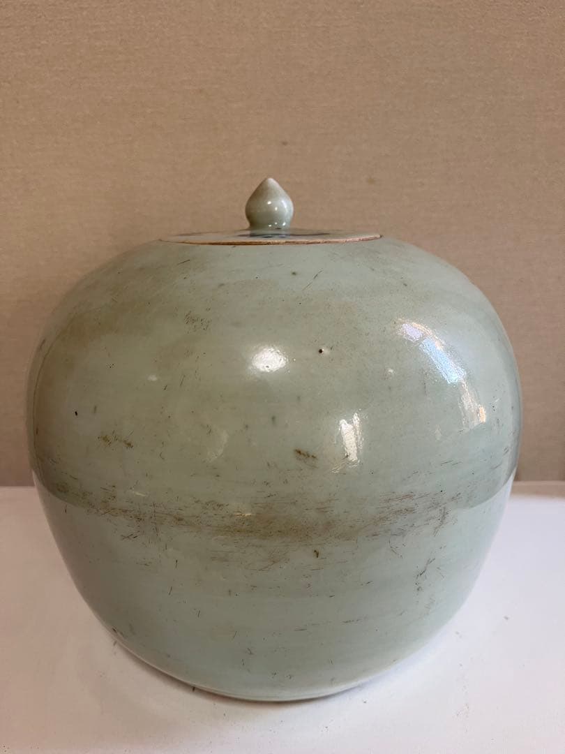 中国美術　蓋物　飾壺　花瓶　清　新渡　煎茶飾