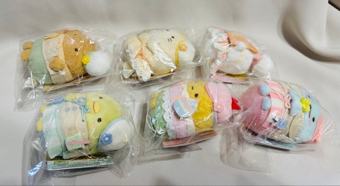 限定 すみっコぐらし展 てのりぬいぐるみ 6個セット ショッパー付き マルシェ