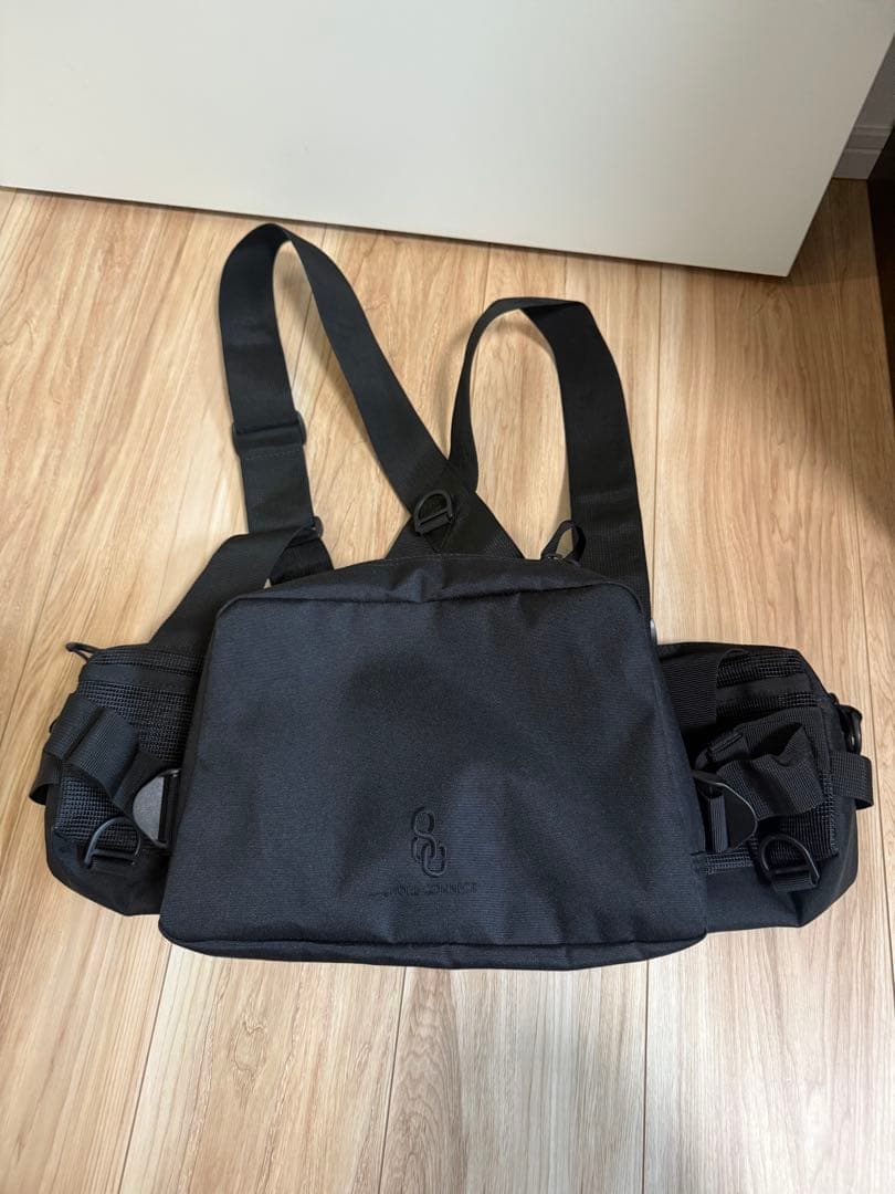 RIVAVELLY フィッシングベスト ブラック