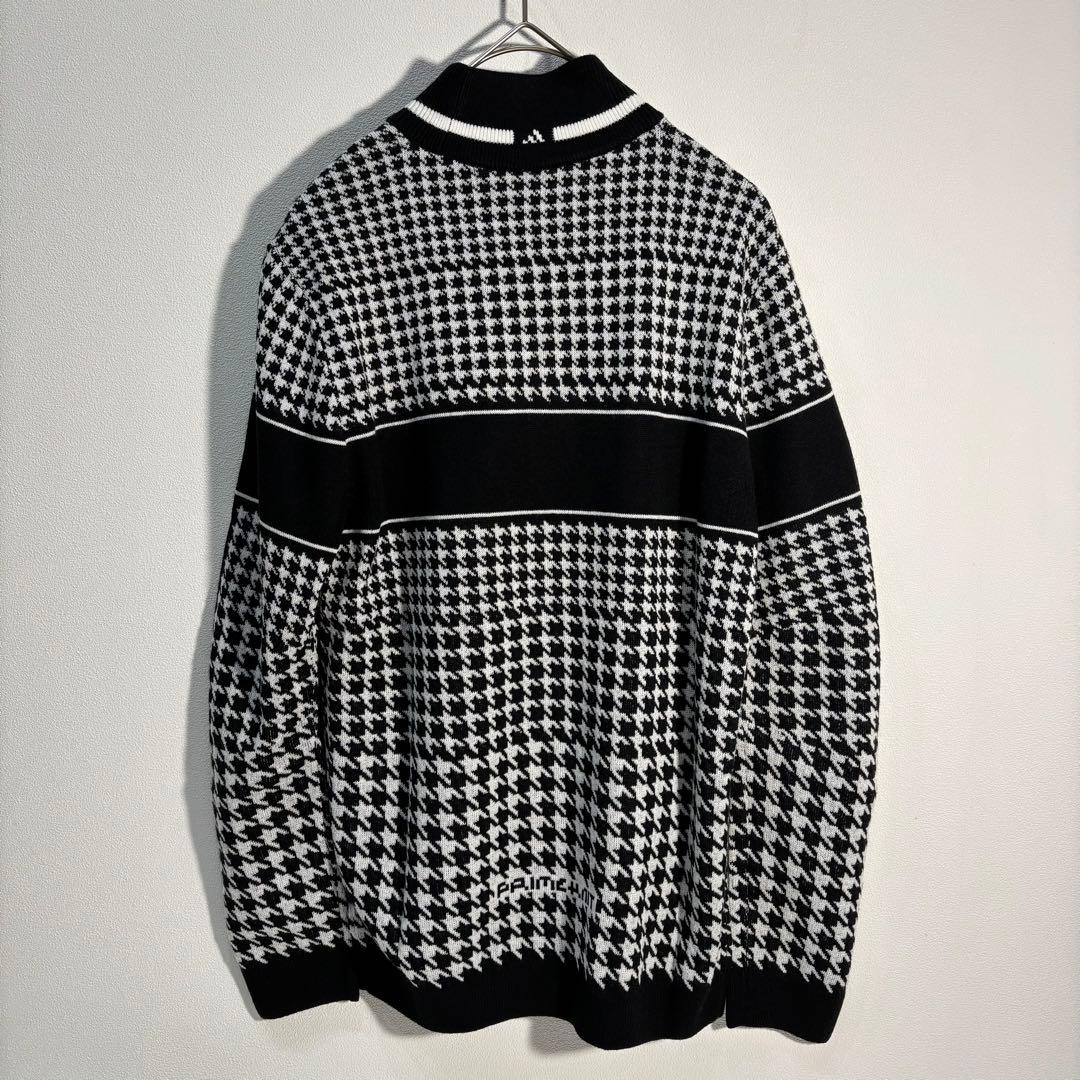 未使用　adidas ゴルフ　ネックモックチェック　プリーツ　セットアップ