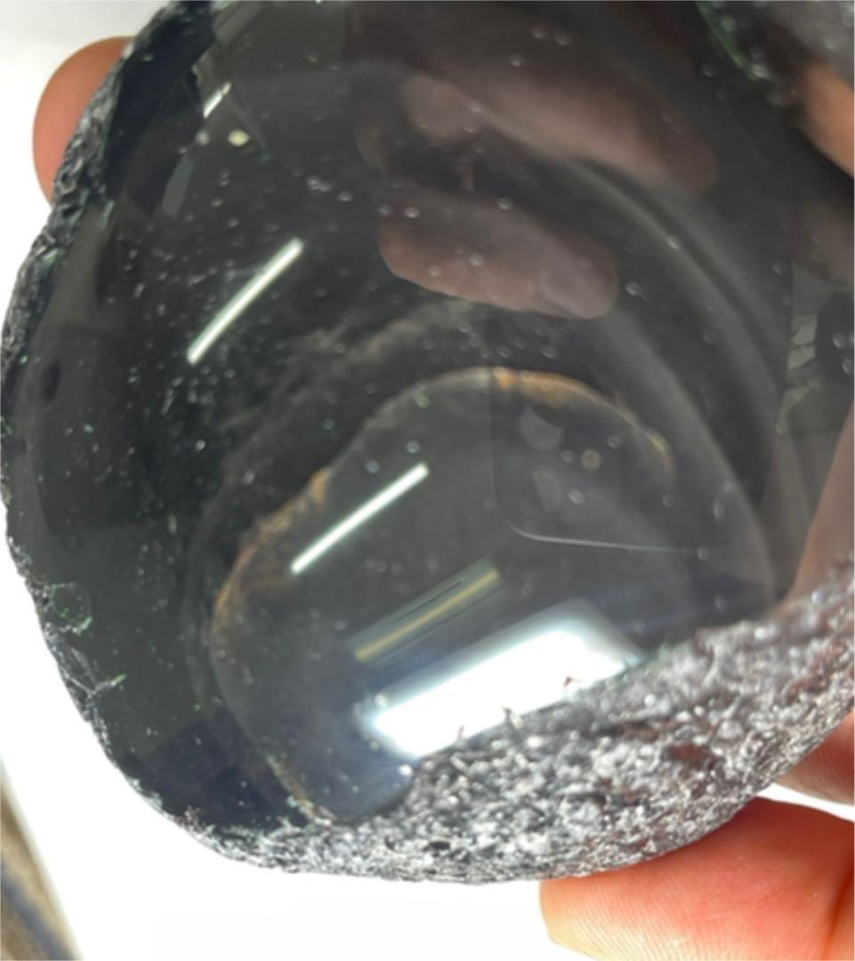 研磨品　十勝石玲瓏　ゴールデンレインボーオブシディアン