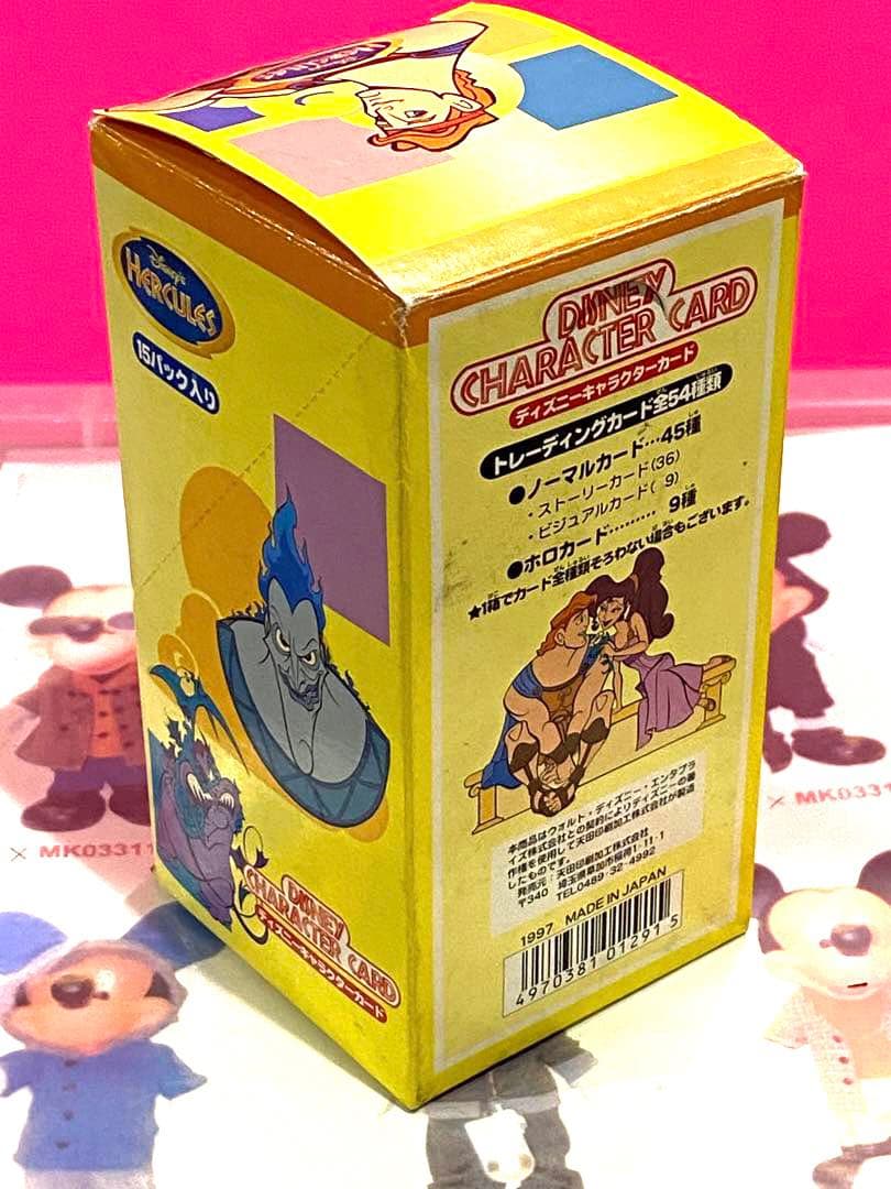 Aランク品★絶版97'ディズニーキャラクターカード1BOX新品未展示物★
