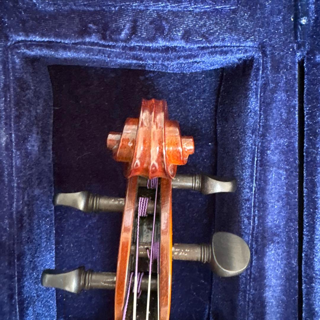 【美品】バイオリン 1/2サイズ セット ケース・弓・肩当て付き 子供用