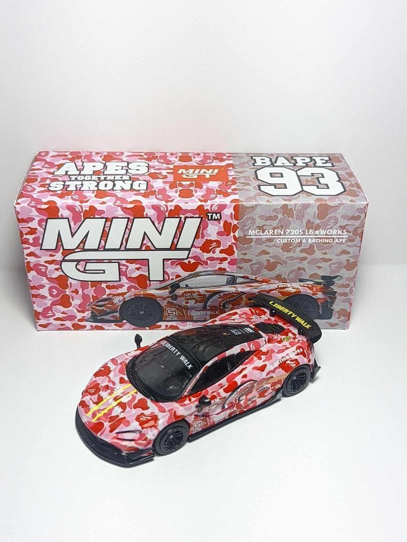 MINIGT リバティーウォークBAPE MCLAREN限定 3セットケース付き