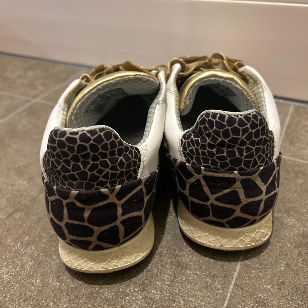 DUCA DEL COSMA ホワイト ゴールド スニーカー