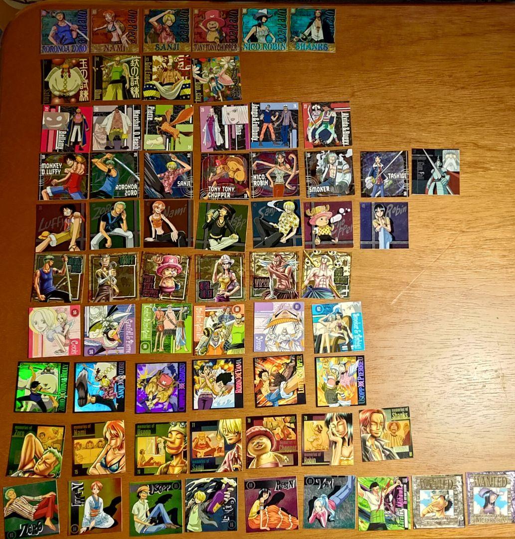 希少 ワンピース 森永製菓 シール ルフィ ゾロ 一味 空島 シャンクス 70枚