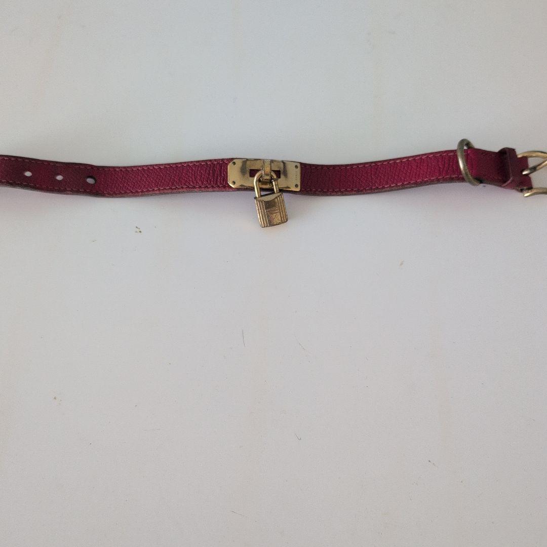 HERMES　エルメス　ペット用首輪　犬猫　レッド