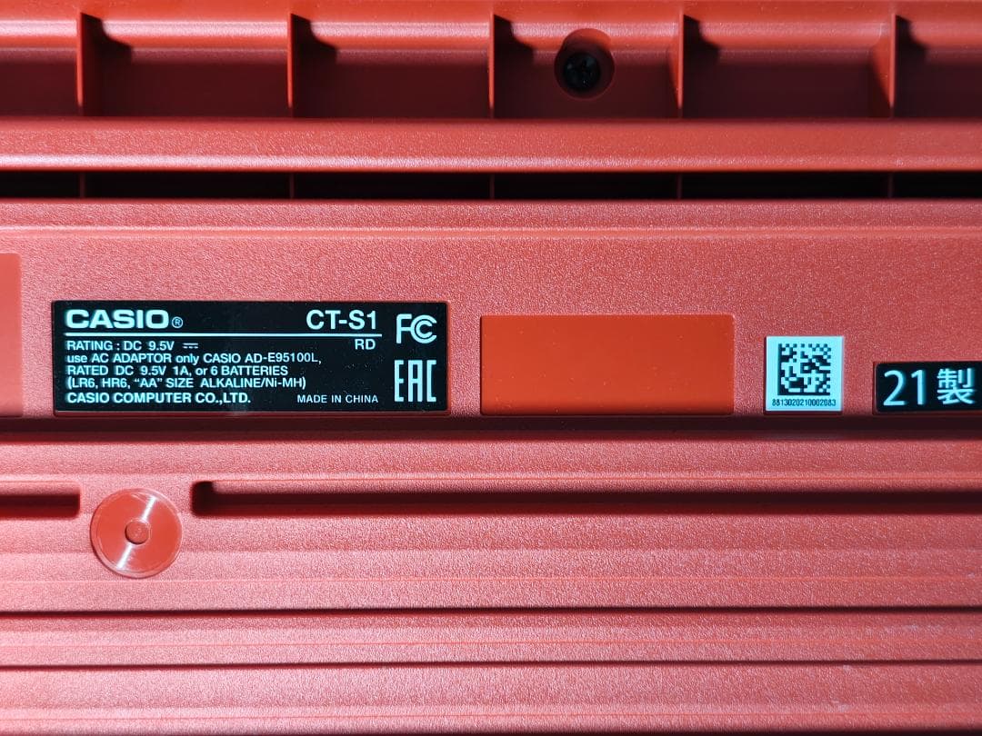 CASIO 電子キーボード CT-S1 RD レッド
