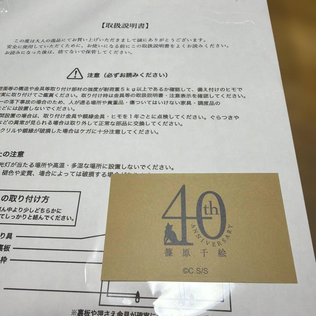 夢の雫、黄金の鳥籠　篠原千絵先生　直筆サイン入り　複製原画　小学館　40周年限定