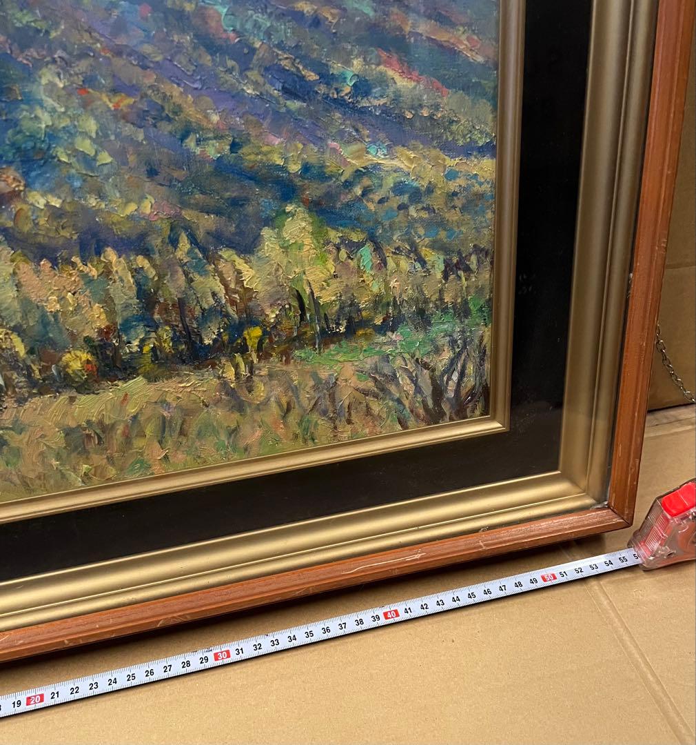 山の風景 油彩画 1978年