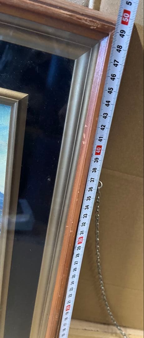 山の風景 油彩画 1978年