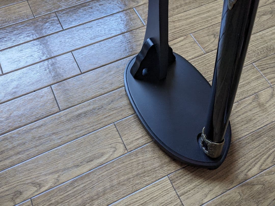 kanon模造刀 アルミ刀身 沖田総司拵 闇一文字　刀掛け 目釘抜き付属