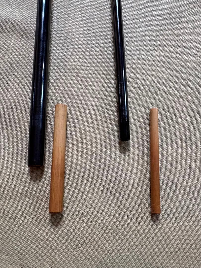 竹製 分割式 へら　竹竿　鉄心斎　淳生　4継　（約3.4m）