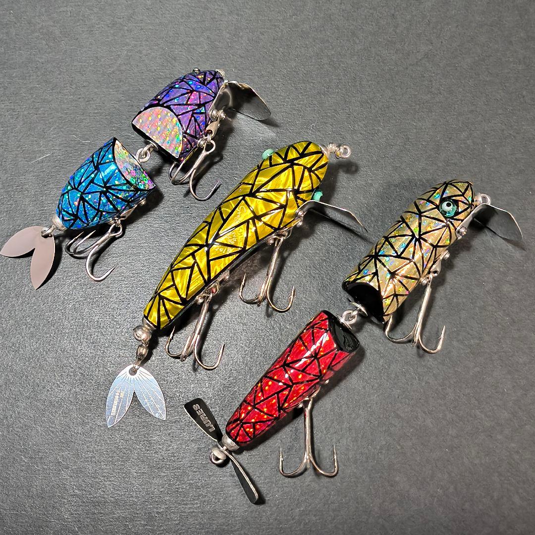 実績ルアーセット❗wood製 【ガシャーン3個】STOCKLURES