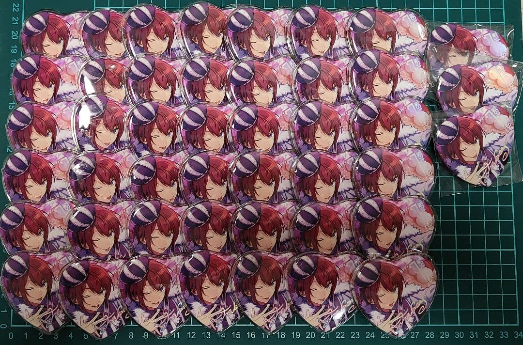 あんスタ 朱桜司 中国 願望ハート缶バッジ 46点