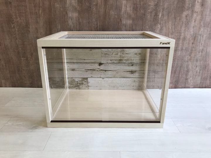 ＦandＫ爬虫類木製ケージ　ハリネズミ仕様　600×450×450