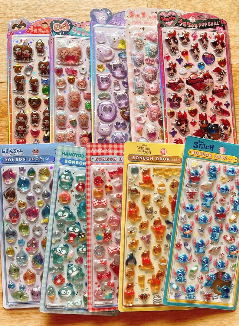 ボンボンドロップシール　うるちゅるPOPシール　２０枚セット