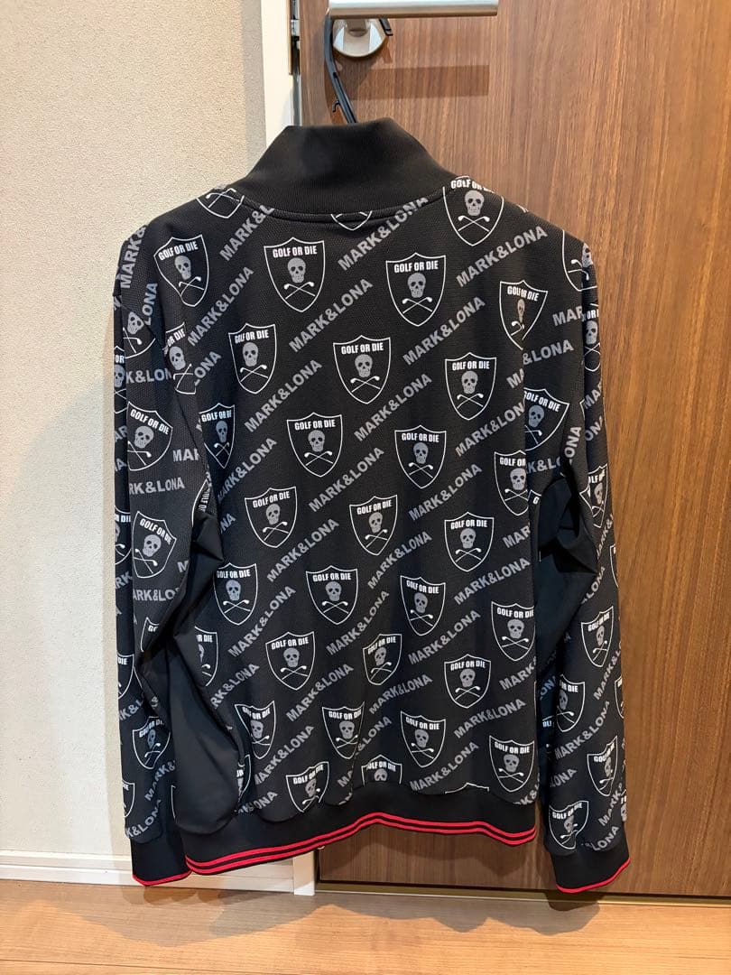 美品　キムタク着用　マークアンドロナ　ジップアップ　ブルゾン　スカル　50