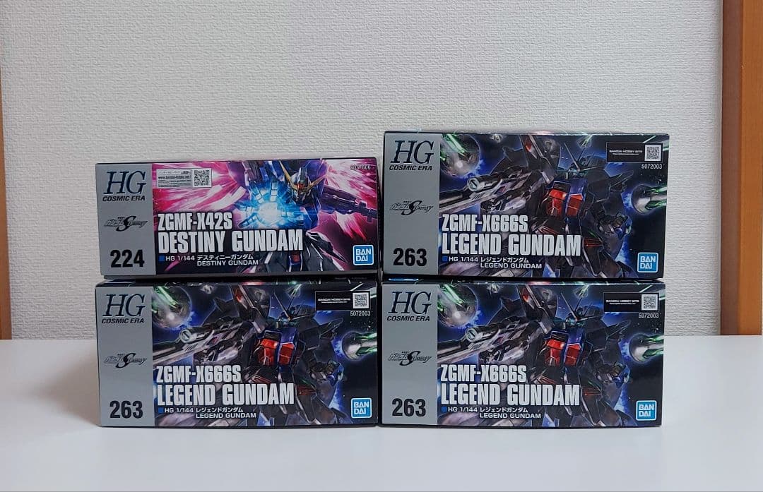 ガンプラ HG レジェンドガンダム デスティニーガンダム 4体セット まとめ売り