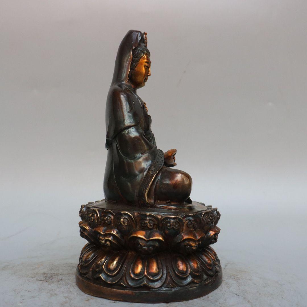 仏教美術 観音蓮華坐像 仏像 置物