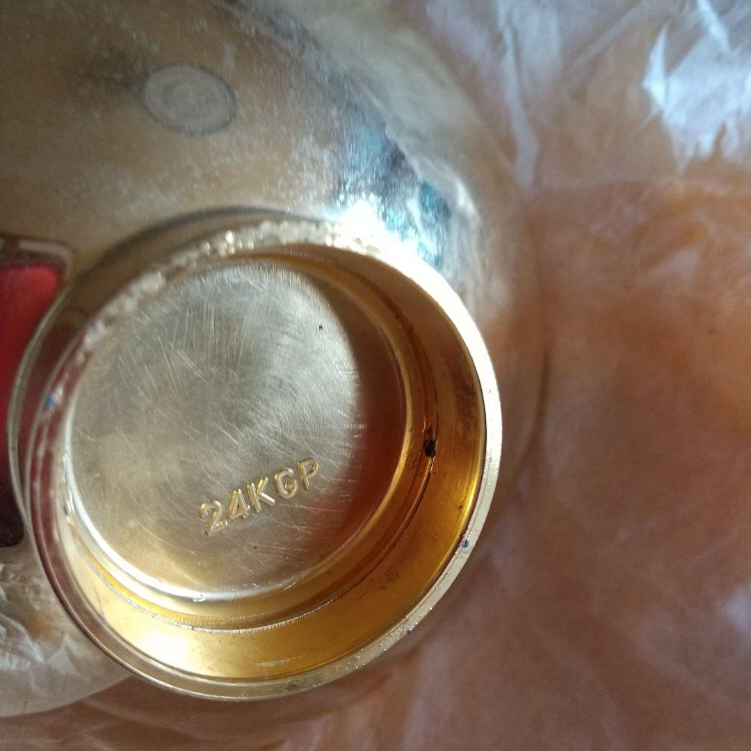 昭和レトロビンテージ叙位叙勲 記念金盃24KGP金メッキ(未使用コレクション)