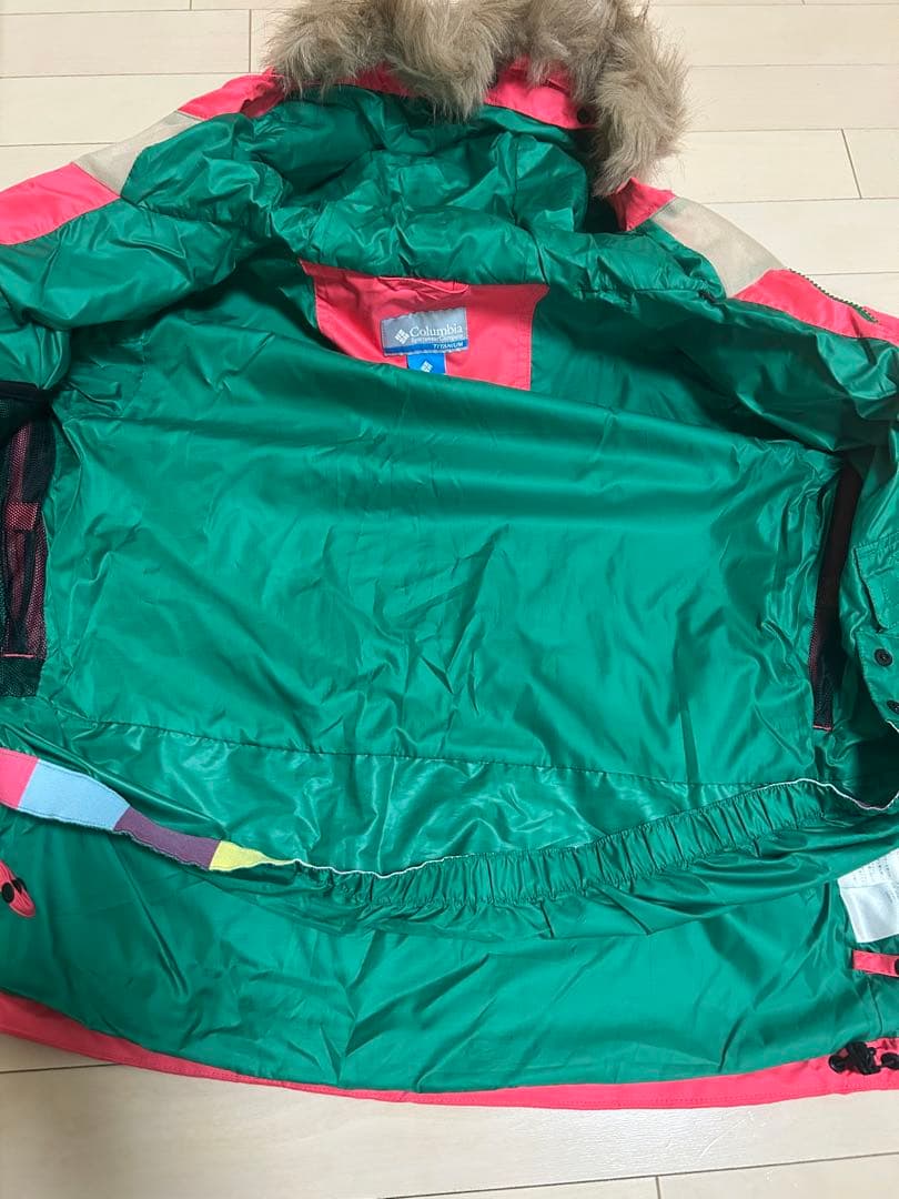 Columbia コロンビア　スノーウェア レディース　S ピンク　茶色