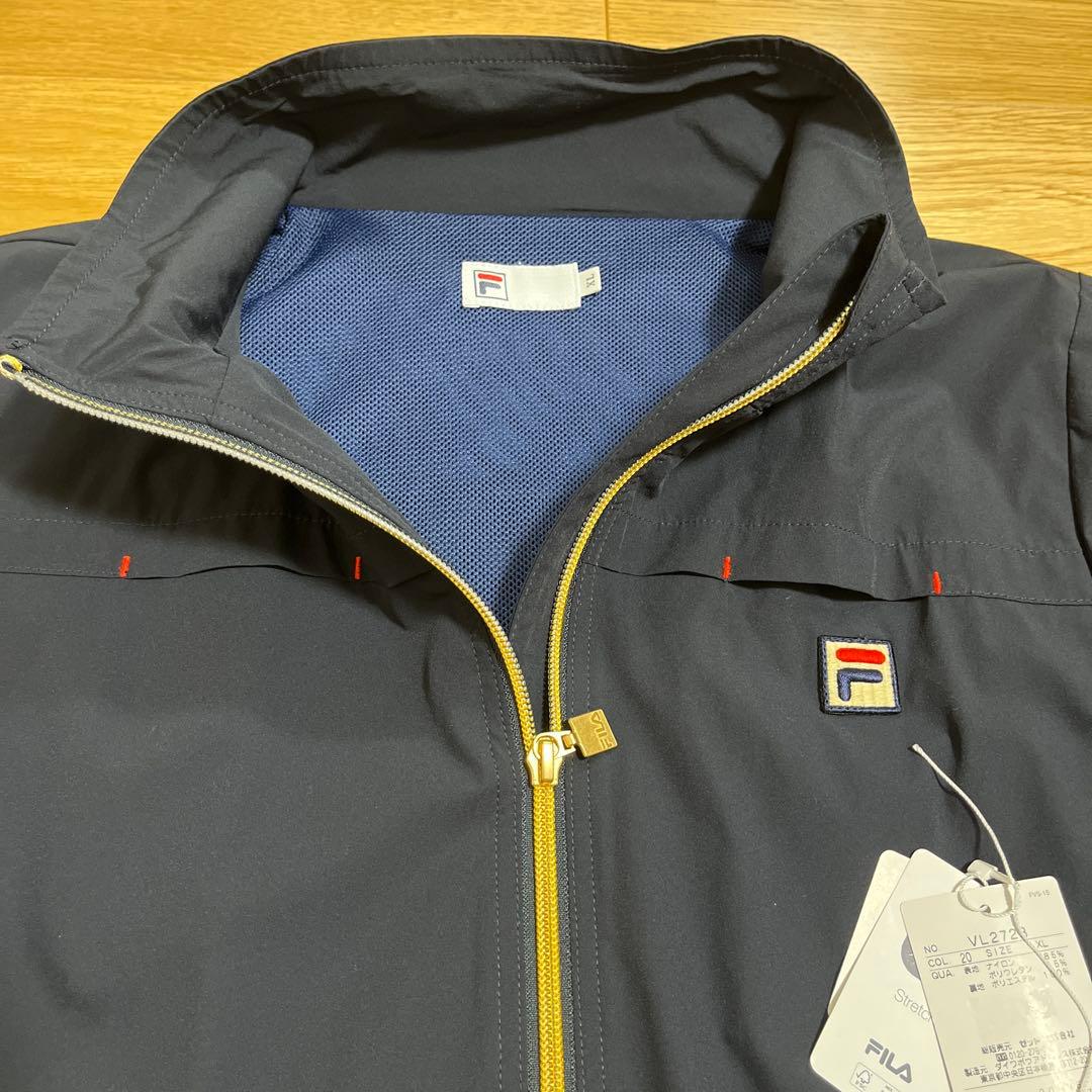 フィラ　テニスウェア　ウインドジャケット　トラックジャケット　XL 紺　新品