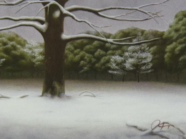 高畑幸伸、「brightness」、日本の画家、洋画、希少な額装用画集より