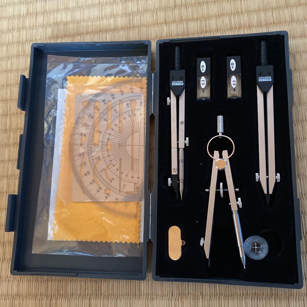 ウチダKD-TYPE 製図用器具 3点入り