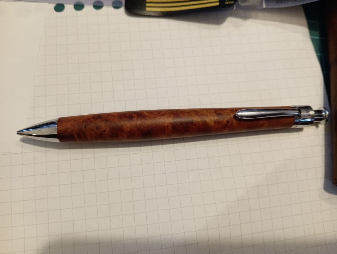 工房楔　カリン？　イベント真鍮軸　0.5