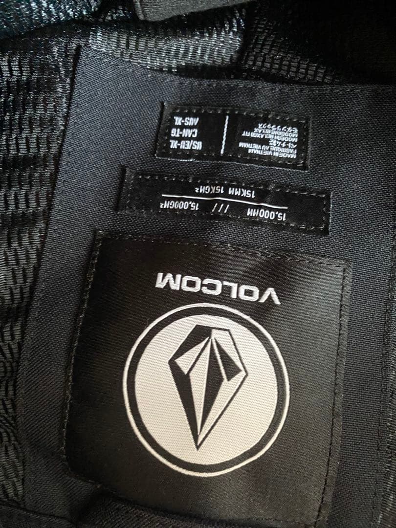 VOLCOM スノーボードウェア ビブパンツ　XLブラック