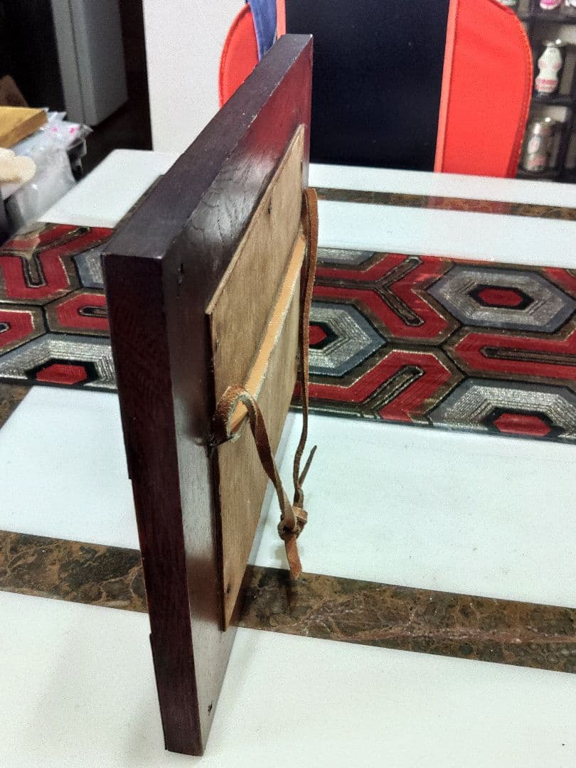 陶板画　リンドウ　額入り　昭和レトロモダン　かわいい絵柄　美術品　和風