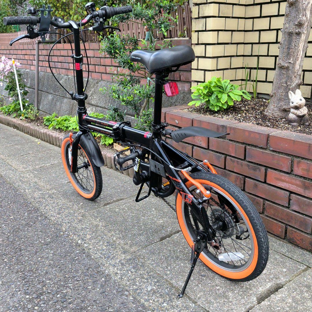 DOPPELGANGERドッペルギャンガー折りたたみ自転車　シマノ6段16インチ