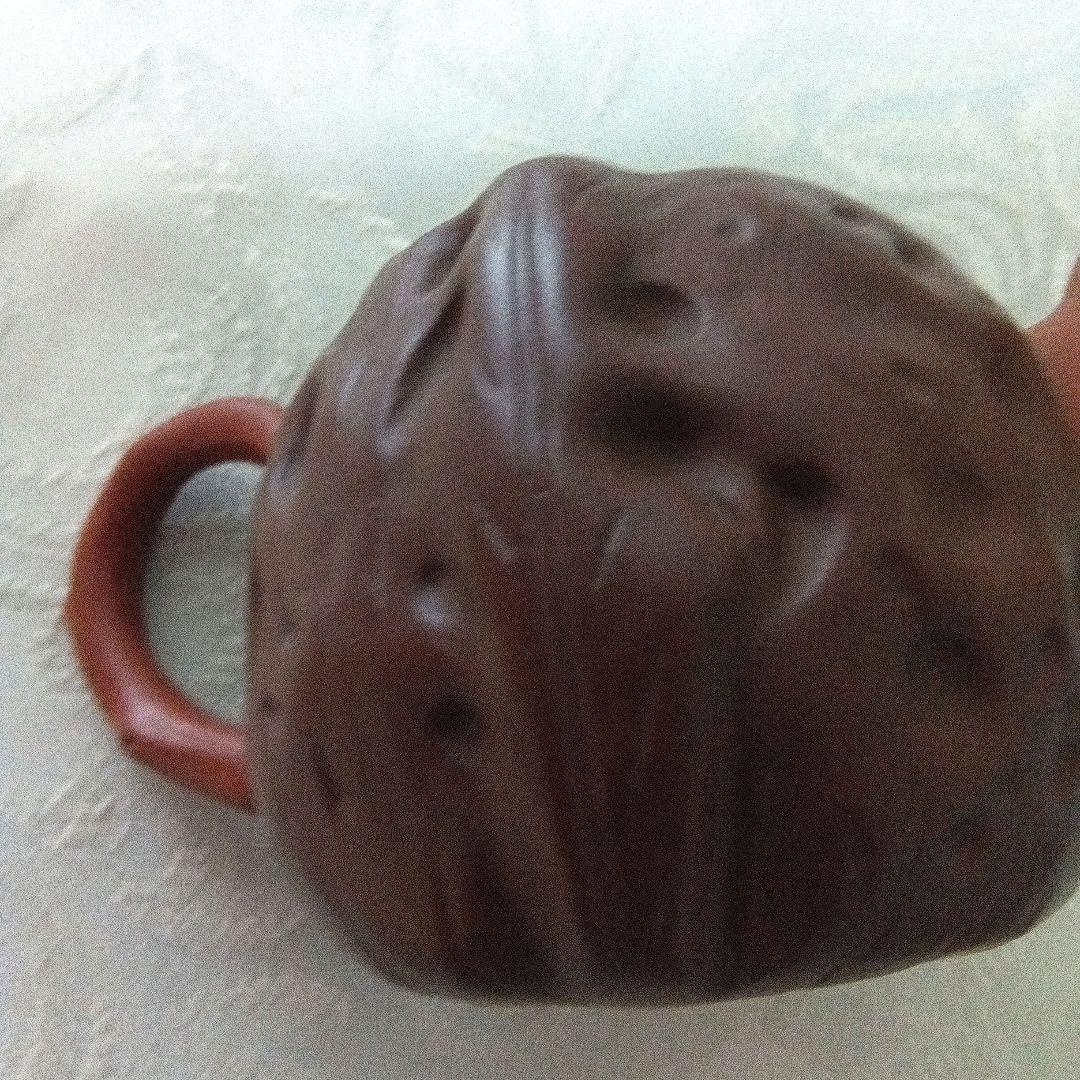 中国宜興　紫砂　急須 茶壺　在銘　煎茶道　リスのモチーフ