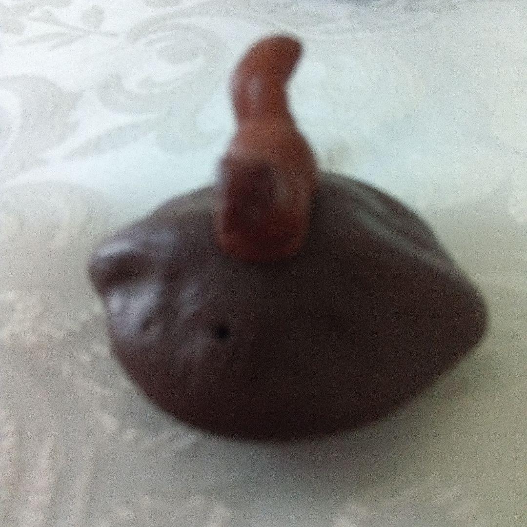 中国宜興　紫砂　急須 茶壺　在銘　煎茶道　リスのモチーフ