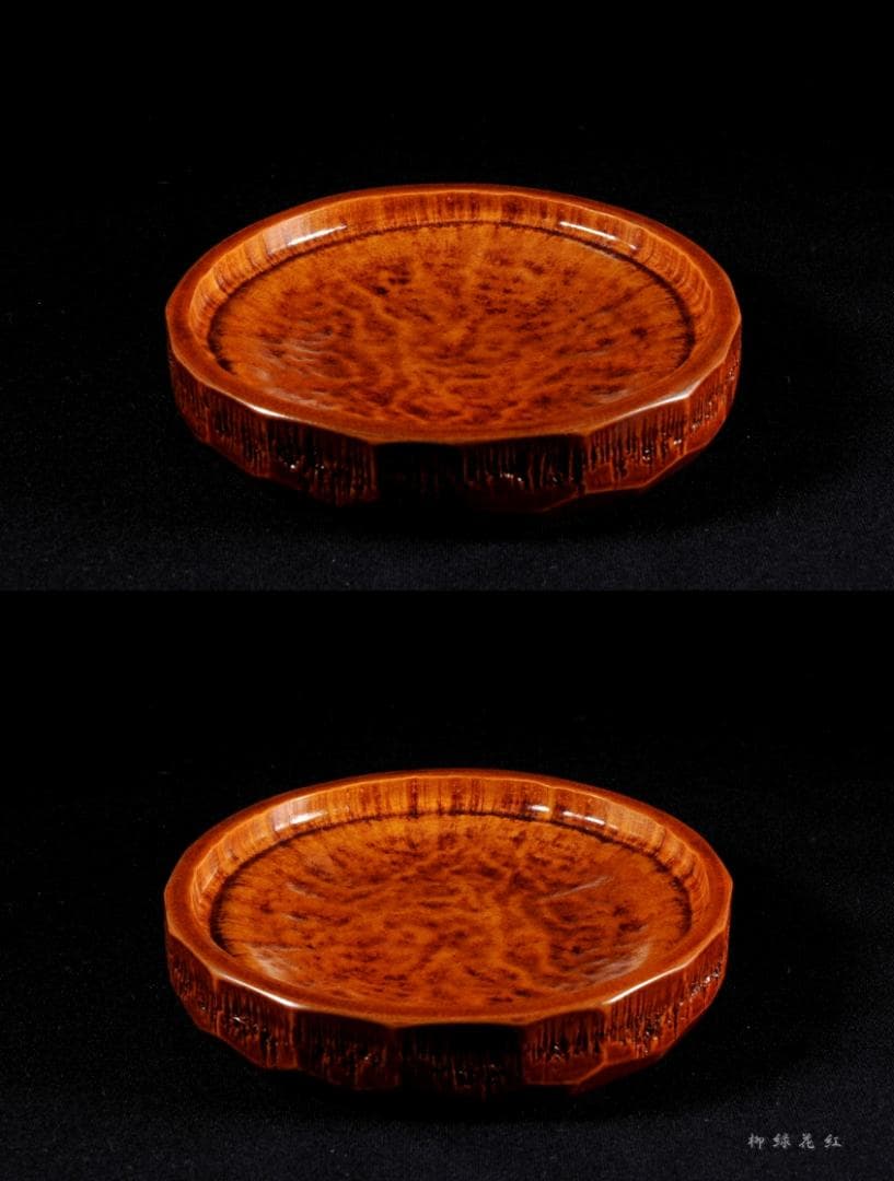 篠原如雪 竹節 銘々菓子器 五 共箱 茶道具