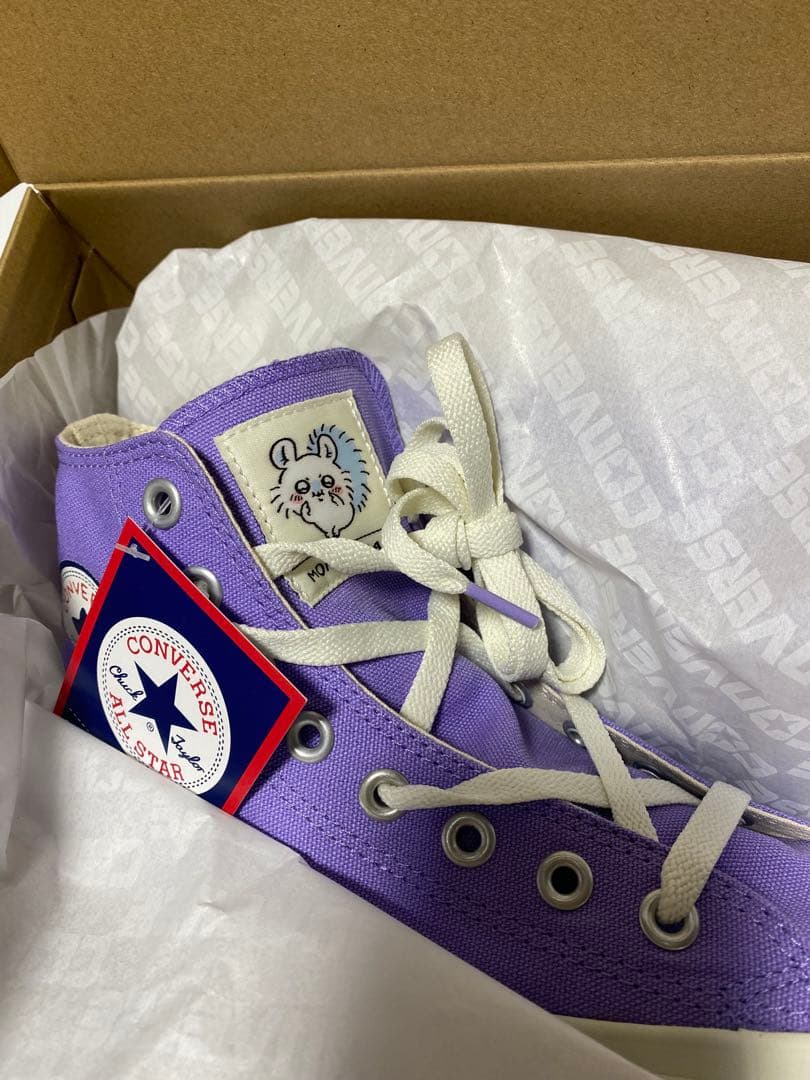 モモンガ CONVERSE All STAR HI×ちいかわ パープル 新品
