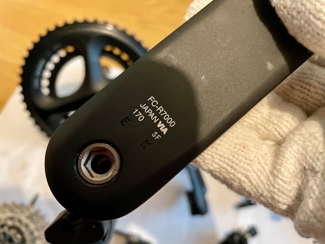 オ*ム様 SHIMANO 105 R7000セット 11S　ペダル付　走行100