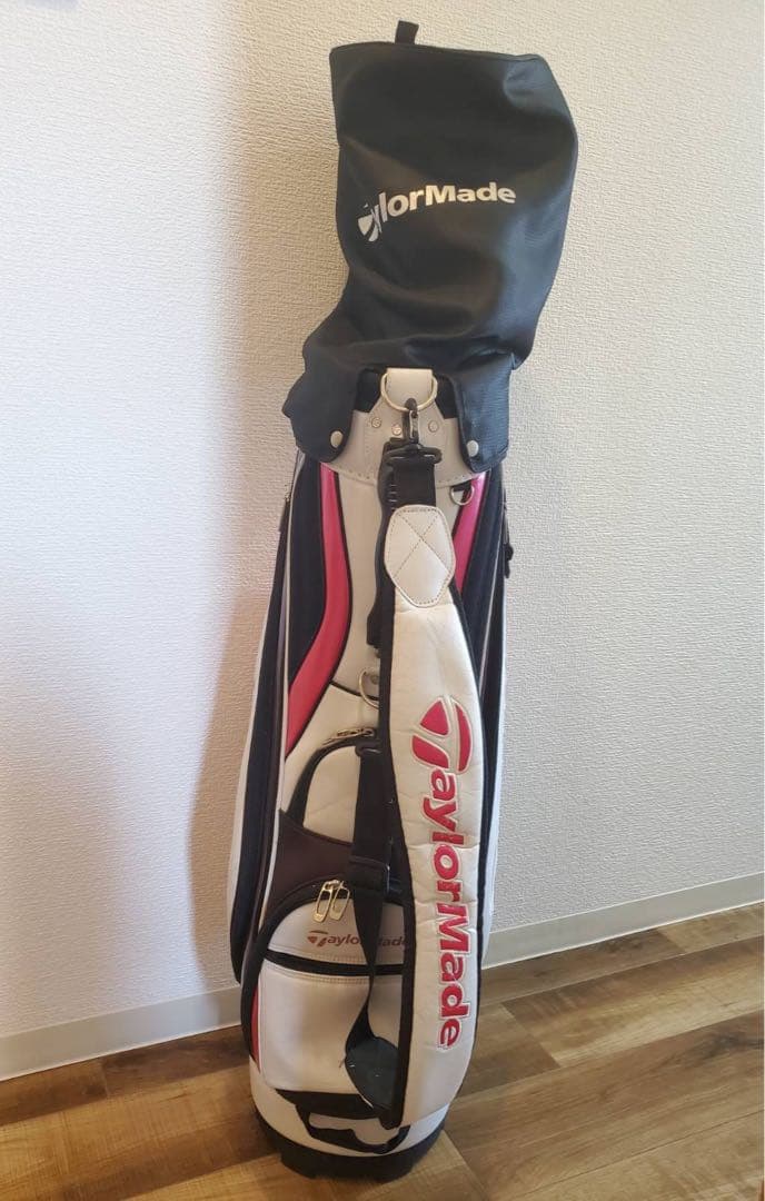 TaylorMade キャディバッグ ホワイト ピンク